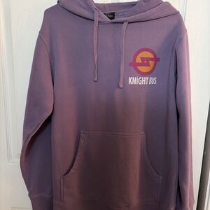 Wizarding World Of Harry Potter Knight Bus Universal Studios Purple Hoodie Sz S